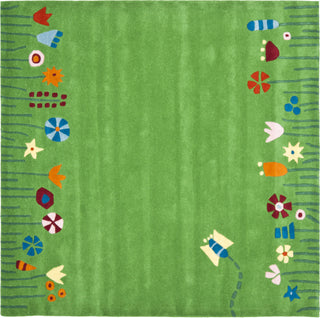 Safavieh Kids Sfk751 Green/Multi Area Rug Square