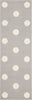 Safavieh Kids 904 Polka Dots Grey/Ivory Area Rug Runner