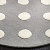 Safavieh Kids 904 Polka Dots Grey/Ivory Area Rug Detail