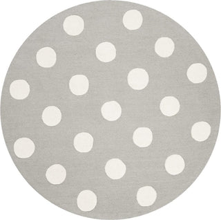 Safavieh Kids 904 Polka Dots Grey/Ivory Area Rug Round