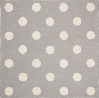 Safavieh Kids 904 Polka Dots Grey/Ivory Area Rug Square