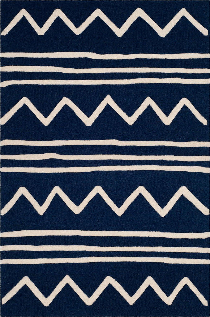 Safavieh Kids 907 Zigzag Navy/Ivory Area Rug main image