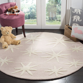 Safavieh Kids 908 Starbursts Pink/Ivory Area Rug Room Scene