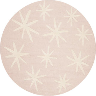 Safavieh Kids 908 Starbursts Pink/Ivory Area Rug Round