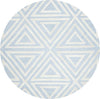 Safavieh Kids 912 Triangles Blue/Ivory Area Rug Round