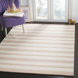 Safavieh Kids 915 Stripe Pink/Ivory Area Rug Room Scene Feature