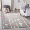 Safavieh Kids 918 Grey/Pink Area Rug Room Scene Feature