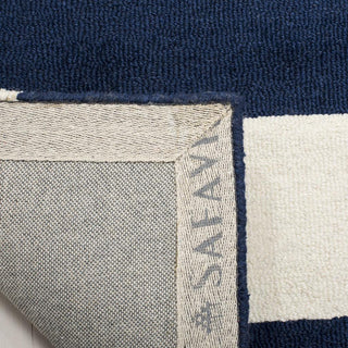 Safavieh Kids 919 Stripe Navy/Ivory Area Rug Backing