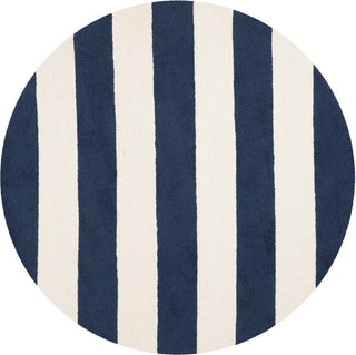 Safavieh Kids 919 Stripe Navy/Ivory Area Rug Round