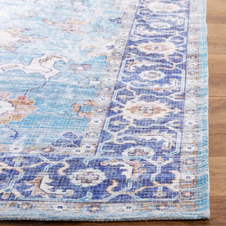 Safavieh Saffron SFN201M Aqua/Navy Area Rug Detail Image