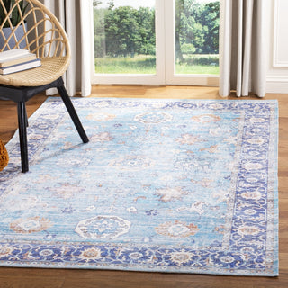 Safavieh Saffron SFN201M Aqua/Navy Area Rug Lifestyle Image