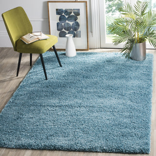 Safavieh California Shag SG151 Turquoise Area Rug  Feature