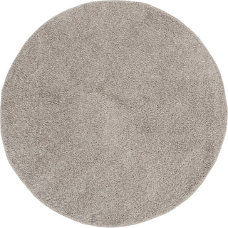 Safavieh New York Shag SG166C Grey Area Rug Round Image