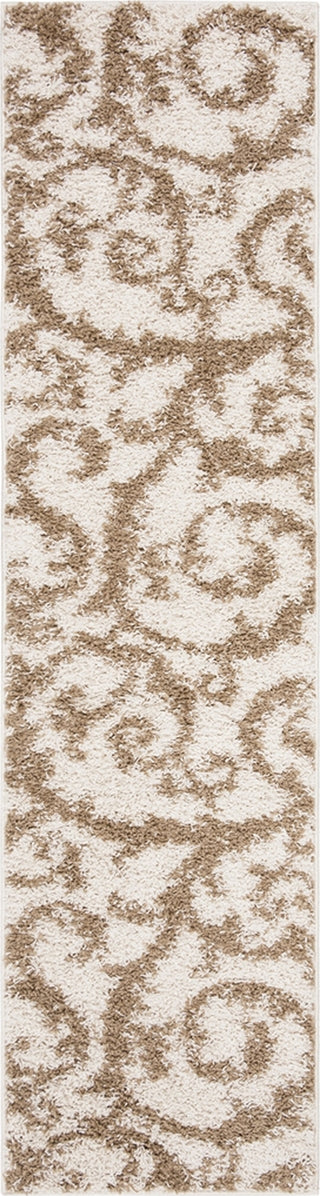 Safavieh New York Shag SG167H Ivory/Beige Area Rug Runner Image