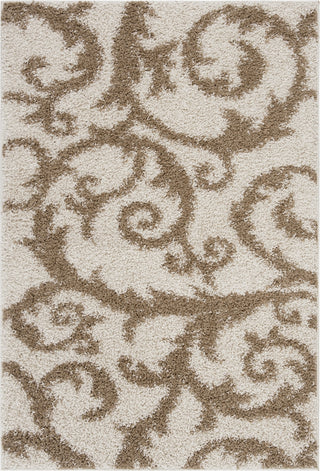 Safavieh New York Shag SG167H Ivory/Beige Area Rug 4' Image