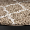 Safavieh New York Shag SG168A Dark Beig/Ivory Area Rug Detail Image