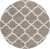 Safavieh New York Shag SG168C Grey/Ivory Area Rug Round Image