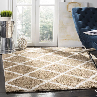 Safavieh New York Shag SG169A Dark Beig/Ivory Area Rug Lifestyle Image