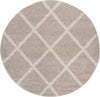 Safavieh New York Shag SG169F Light Grey/Ivory Area Rug Round Image