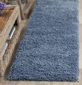 Safavieh Shag Classic Ultra Light Blue Area Rug Room Scene