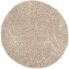Safavieh Shag Classic Ultra Taupe Area Rug Round
