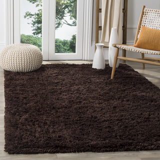 Safavieh Shag Classic Ultra Chocolate Area Rug Room Scene Feature