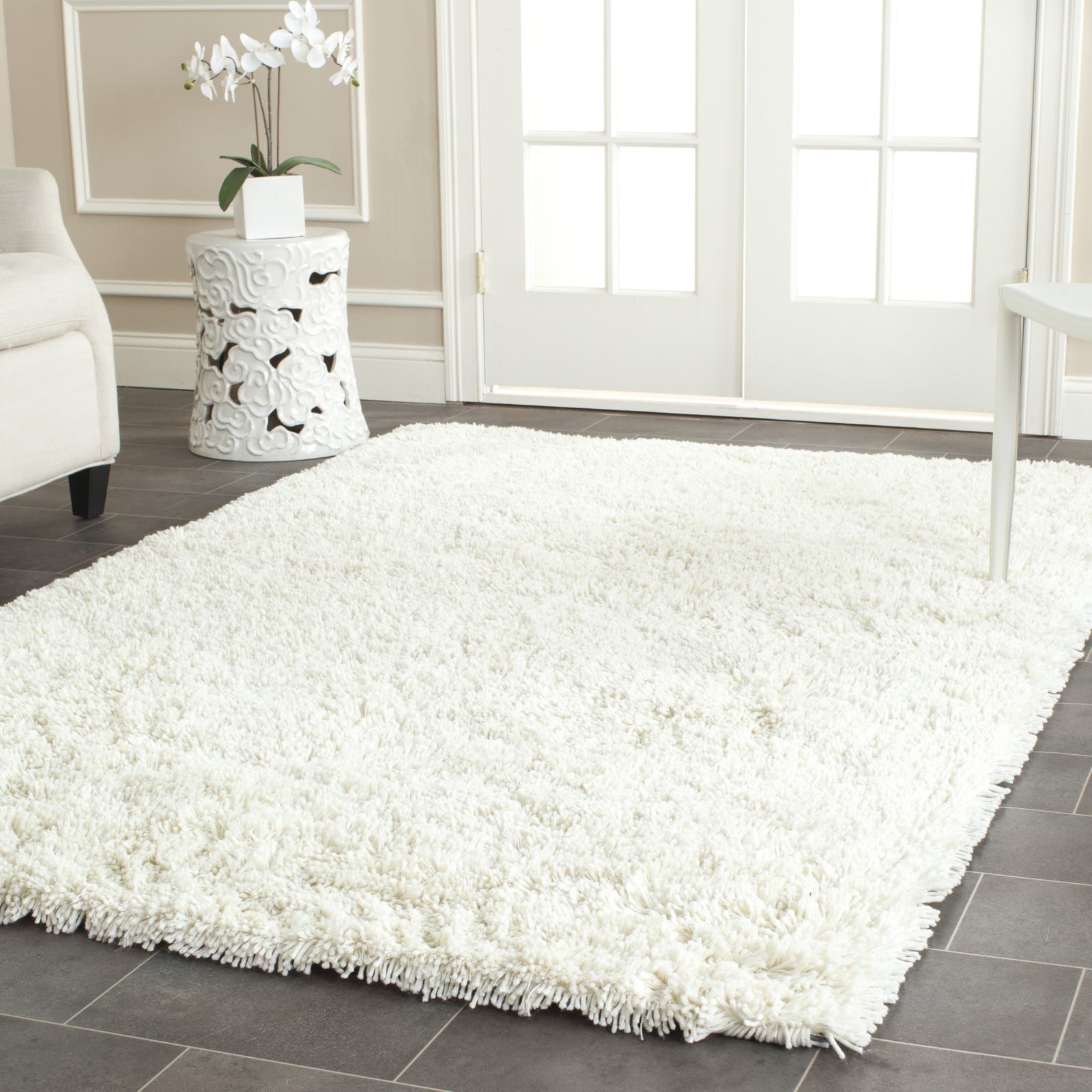 Safavieh Shag Classic Ultra Ivory Area Rug – Incredible Rugs and Decor