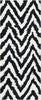 Safavieh Shag Chevron Ivory/Black Area Rug 