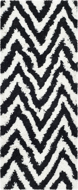 Safavieh Shag Chevron Ivory/Black Area Rug 