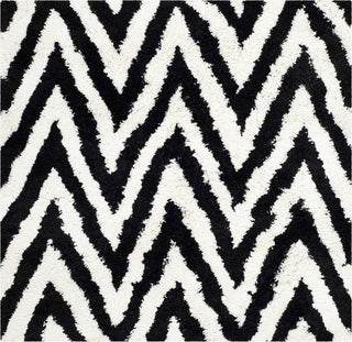 Safavieh Shag Chevron Ivory/Black Area Rug Square