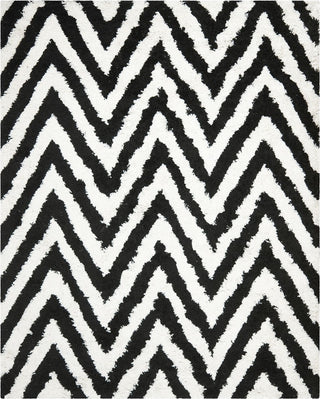 Safavieh Shag Chevron Ivory/Black Area Rug Main