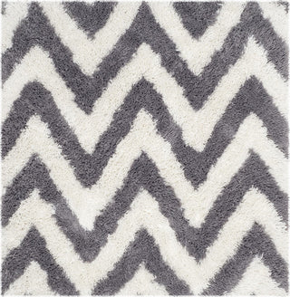 Safavieh Shag Chevron Ivory/Grey Area Rug Square