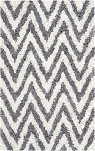 Safavieh Shag Chevron Ivory/Grey Area Rug main image