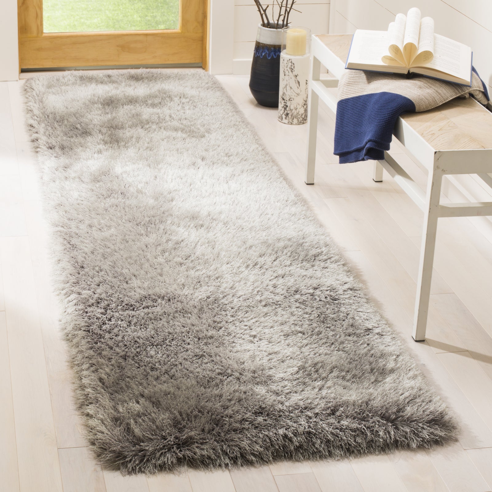 Safavieh Shag Venice Silver Area Rug – Incredible Rugs and Decor