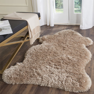 Safavieh Arctic Shag Taupe Area Rug Room Scene