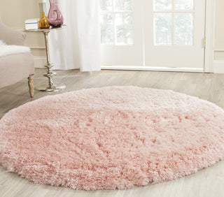 Safavieh Arctic Shag Pink Area Rug Room Scene