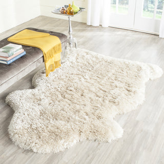 Safavieh Arctic Shag Light Beige Area Rug Room Scene