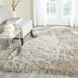 Safavieh Arctic Shag Light Beige Area Rug Room Scene