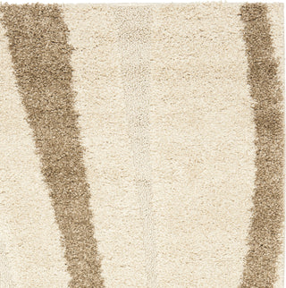 Safavieh Shag SG451 Cream/Dark Brown Area Rug 