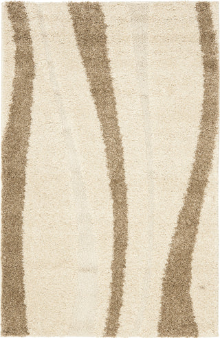 Safavieh Shag SG451 Cream/Dark Brown Area Rug main image