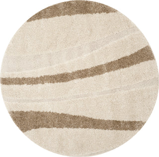 Safavieh Shag SG451 Cream/Dark Brown Area Rug 