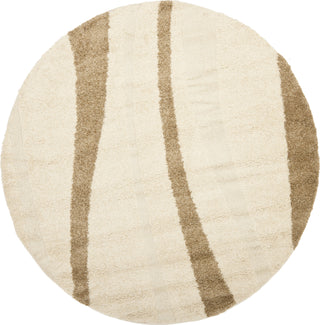 Safavieh Shag SG451 Cream/Dark Brown Area Rug 