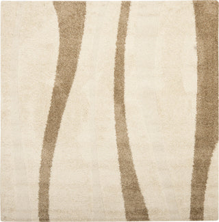 Safavieh Shag SG451 Cream/Dark Brown Area Rug 