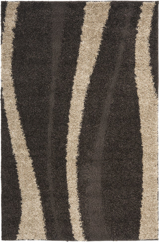 Safavieh Shag SG451 Dark Brown/Beige Area Rug main image