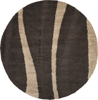 Safavieh Shag SG451 Dark Brown/Beige Area Rug 