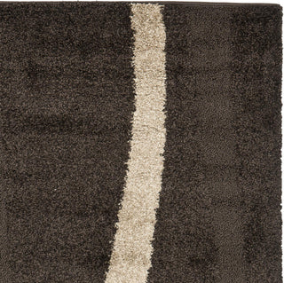 Safavieh Shag SG451 Dark Brown/Beige Area Rug 