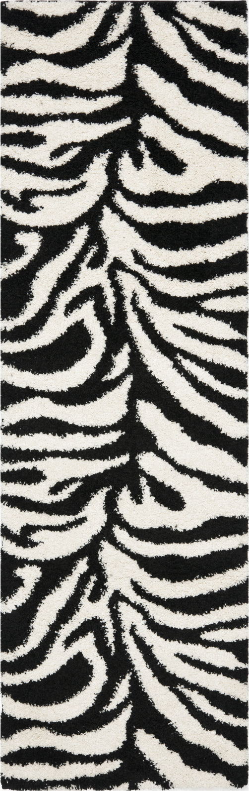 Safavieh Shag SG452 Ivory/Black Area Rug – Incredible Rugs and Decor