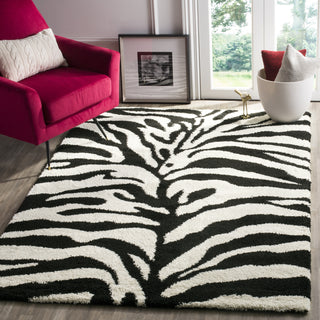 Safavieh Shag SG452 Ivory/Black Area Rug 