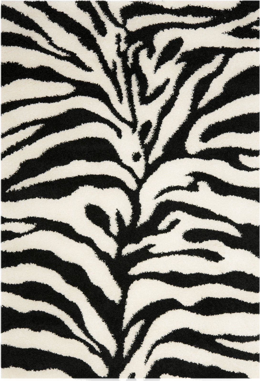 Safavieh Shag SG452 Ivory/Black Area Rug – Incredible Rugs and Decor