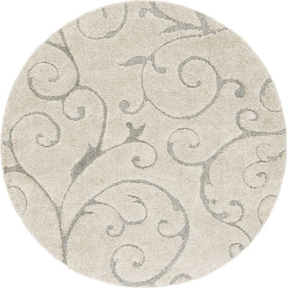 Safavieh Shag SG455 Cream/Light Blue Area Rug Round Image